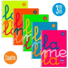 Lamela Cuaderno Espiral 80 Hojas 4º 90 gr Cuadrovía 3 mm con Margen Cubierta Polipropileno Colores Surtidos Fluorescentes Precio: 3.95000023. SKU: B174AFX2ZL