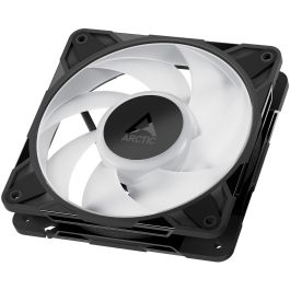 ARCTIC P12 Pro A-RGB Ventilador para PC 12cm, 131 m³/h, PWM, Iluminación LED Multi, Rodamiento FDB, Negro/Blanco