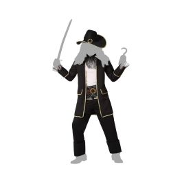 Disfraz Pirata Hombre Adulto Barbanegra XS-S - Negro, Polyester, Temática Piratas Disfraz Pirata Hombre Adulto Barbanegra XS-S - Negro, Polyester, Temática Piratas