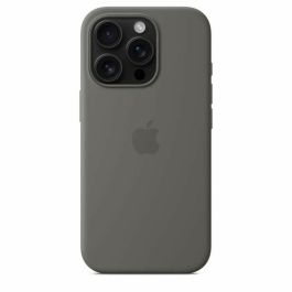 Apple iPhone 16 Pro - Funda de Silicona con MagSafe - Gris Piedra