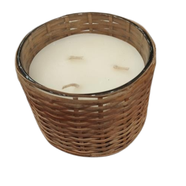 DKD Home Decor Vela Tropical Marrón Cera de Soja y Cristal Ratán 11x8x11 cm (4 Unidades) 240g Precio: 34.95000058. SKU: B1JHNP8QWJ