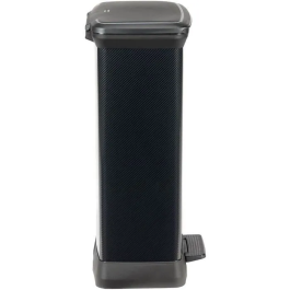 Curver Papelera Rectangular Decobin 50 L Negro Carbón