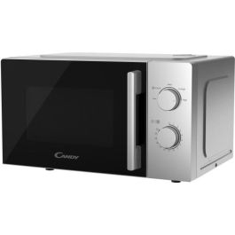 CMW20SMSLI Microondas Mono CANDY Idea - 20L - MO: 700W - UI mecánica - 5 niveles de potencia - Plata