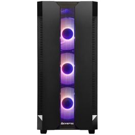 Chieftec Caja Gaming GS-01B-OP Torre ATX Micro ATX Mini-ITX Negra con Vidrio Templado e Iluminación RGB