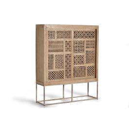 Giner y Colomer Vitrina Madera de Teca y Metal Natural 170x140x40 cm Precio: 1500.3879. SKU: B15REVAHNC