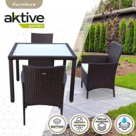 Conjunto de mesa (100x75 cm) + 4 sillas (60x61x84 cm) aktive Conjunto de mesa (100x75 cm) + 4 sillas (60x61x84 cm) aktive