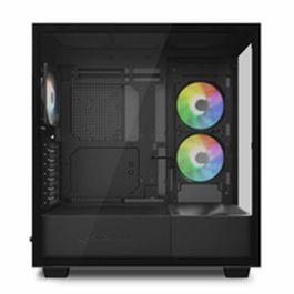 Sharkoon Rebel C60 Caja de Ordenador Midi Tower Negra, Compatible con Fuentes ATX y Espacio para Discos HDD 3.5"/SSD 2.5"