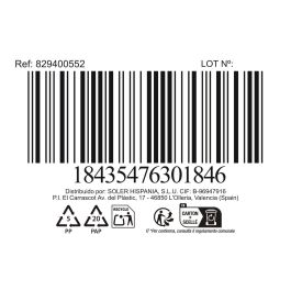 La Mediterranea Set de 3 Tazas de Café Napoli Liso 8 Cl (24 Cajas)