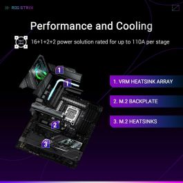 Asus ROG STRIX Z890-F GAMING WiFi Intel Z890 LGA 1851 (Socket V1) ATX ASU1728697357098