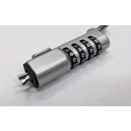 eSTUFF Cerradura de seguridad con combinación delgada para ranura Wedge, compatible con portátiles, tablets y monitores Dell