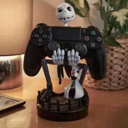 EXQUISITE GAMING Soporte Cable Guy Jack Skellington Pesadilla Antes de Navidad Disney 21cm para Mandos y Smartphones PS5 Xbox iPhone