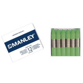Manley Estuche de 12 Ceras 60 mm Color Verde Amarillento Precio: 2.50000036. SKU: B1BQKR2ZZM