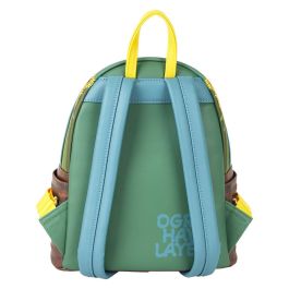 Loungefly Mochila Vibraciones Primaverales Shrek Piel Vegana 26cm Tirantes Ajustables Bolsillo Frontal Laterales Herrajes Dorados