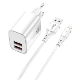 Qcharx international Kit Cargador 2.4A USB a Lightning, carga rápida, carcasa ignífuga, chip inteligente Qcharx international Kit Cargador 2.4A USB a Lightning, carga rápida, carcasa ignífuga, chip inteligente Precio: 8.49999953. SKU: B165E8T4D9