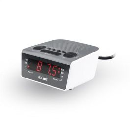 Elbe CR-932 Radio Despertador Digital AM/FM con Pantalla LED 6'' y Memoria 20 Emisoras