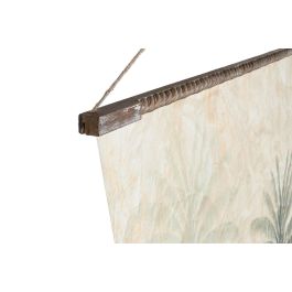 DKD Home Decor Lienzo Colonial Palmeras Verde Beige 180x138 cm (2 Uds.)