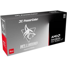 PowerColor RX 9060 XT 16GB GDDR6 Hellhound Spectral White OC 3 Ventiladores