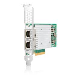 Hewlett Packard Enterprise Adaptador Ethernet 10Gb 2-puertos 521T - Transición 1GBASE-T a 10GBASE-T, CAT 6A, Seguridad Avanzada
