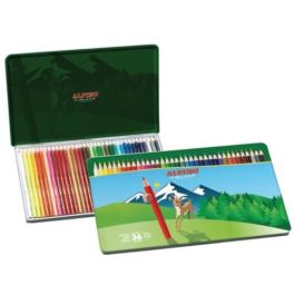Lápices de colores caja metálica de 36 unidades colores surtidos