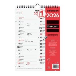 Calendari (2026) Catalan Finocam Paret Mensual Per Escriure Columnes M 210X300 Precio: 5.50000055. SKU: B1BA2VHQQ8