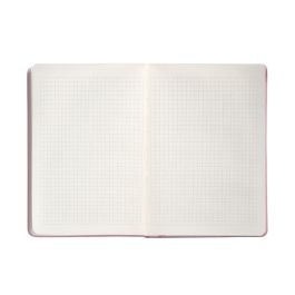 Cuaderno Con Gomilla Antartik Notes Tapa Dura A4 Hojas Cuadricula Rosa Pastel 100 Hojas 80 gr Fsc