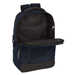 Mochila para Portátil y Tablet con Salida USB Safta Business Azul oscuro (29 x 44 x 15 cm)