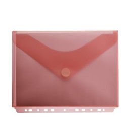 Dosier Sobre Office Box Fuelle Pp Velcro A4+ Multitaladro Rojo Transparente 10 unidades Precio: 13.50000025. SKU: BIX35746