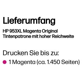 HP Tinta Cartucho No 953XL Color Magenta