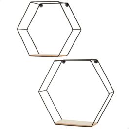 Estantería Max Home Hierro Madera MDF 29 X 26 X 10 CM (6 Unidades)