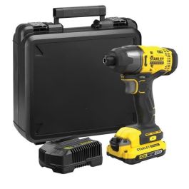 Atornillador de impacto 165 Nm - 18 V - 2800 rpm, 3100 cps/min, LED - Gama V20 - STANLEY FATMAX, SFMCF800D1K-QW Precio: 145.78999963. SKU: B1B22PL7DY