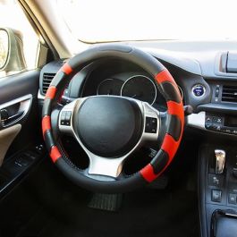 Abc Funda Volante Grip Negro-Rojo INT30169, Diseño Deportivo, Universal, 100% Poliéster Precio: 11.49999972. SKU: B16AC7V9VB