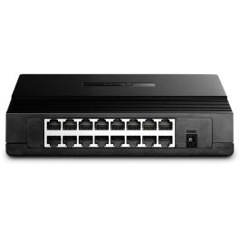 TP-Link TL-SF1016D Switch de Red Fast Ethernet No Administrado 16 Puertos RJ-45 para Montaje en Rack o Pared Negro