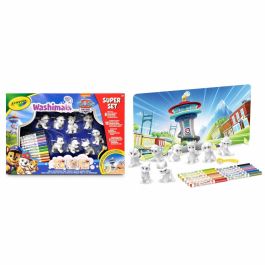 Crayola CRA0071662302511 Washimals Mis Animales para Colorear Super Set 8 Animales de la Patrulla Canina A partir de 3 años