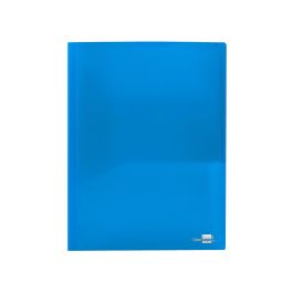 Carpeta Liderpapel Dossier Dos Bolsas Canguro 45682 Polipropileno Din A4 Azul