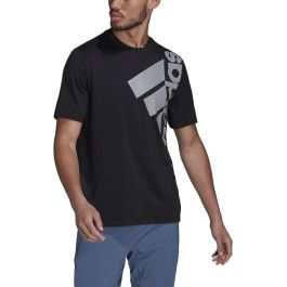 Camiseta de Manga Corta Hombre Adidas Big Badge Negro 43-45