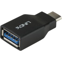 Lindy Adaptador USB 3.2 Tipo C a A, Conector USB-C a USB-A, Transferencia de Datos de hasta 10 Gbps