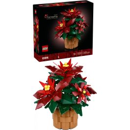 LEGO 10370 Juego de Construcción Icons Flor de Pascua Weihnachtsstern con 608 Piezas