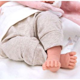 Muñecas Arias Muñeca Elegance Colin Rosa de 40 cm con Manta – Muñeco de Peso para Niños +3 Años