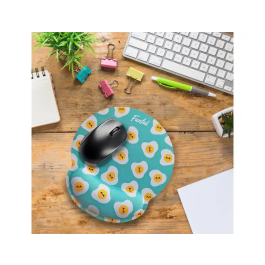 Wondee Alfombrilla de Ratón Ergonómica de Gel Antideslizante 250x230 mm con Reposamuñecas