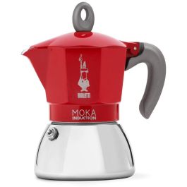 Bialetti BIA8006363029261 Cafetera italiana New Moka Inducción 6 tazas 0,28 L Roja