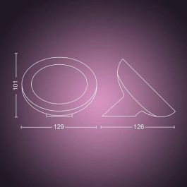 Philips Hue PHI8718699771126 Bloom White & Color Ambiance Negra, Bluetooth, compatible con Alexa, Google y HomeKit