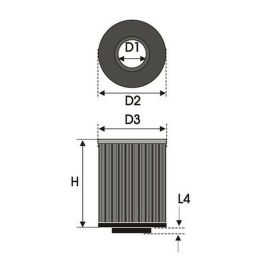 Filtro de aire Green Filters B11.70 Universal