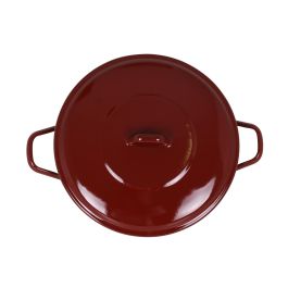 La Estrella Olla Abombada con Tapa, colección Teja, 28 cm, 11 litros (2 Unidades)