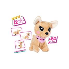 Chi Chi Love AUC4006592067885 Peluche interactivo Baby Boo 30 cm – Juguete interactivo marrón y rosa para 3 años+