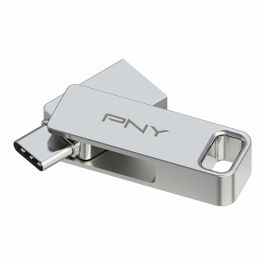 PNY DUO LINK Unidad Flash USB 128 GB Dual USB-A y USB-C 3.2 Gen 1 Giratoria - 200 MB/s Acero Inoxidable PNY DUO LINK Unidad Flash USB 128 GB Dual USB-A y USB-C 3.2 Gen 1 Giratoria - 200 MB/s Acero Inoxidable