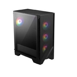 MSI Caja MAG FORGE 121A AIRFLOW Mid-Tower Negra RGB, 2xUSB3.2, ARGB Fans, ATX/M-ATX/ITX, Ventana Lateral, 306-7G23A27-HH9