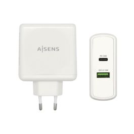 Cargador USB Pared Aisens ASCH-2PD30QC-W 48 W Blanco USB-C (1 unidad)