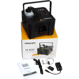 ALGAMLIGHT Máquina de Niebla 900W, Salida 340m3/min, Depósito 1.2L, Control DMX y Mando HF