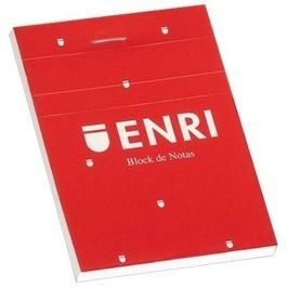 Bloc de Notas ENRI Rojo A4 80 Hojas 4 mm (5 Unidades)