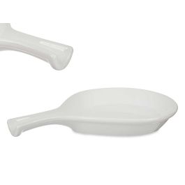 Reposacucharas Porcelana Blanca 29Cm Vessia (16 Unidades) Precio: 53.49999996. SKU: B1AWSCKWAN